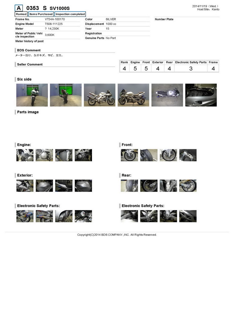 Купить мотоцикл Suzuki SV1000S 2003 фото 4